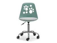Produkt: Fotel biurowy foot zielony-szary skóra ekologiczna, podstawa szary